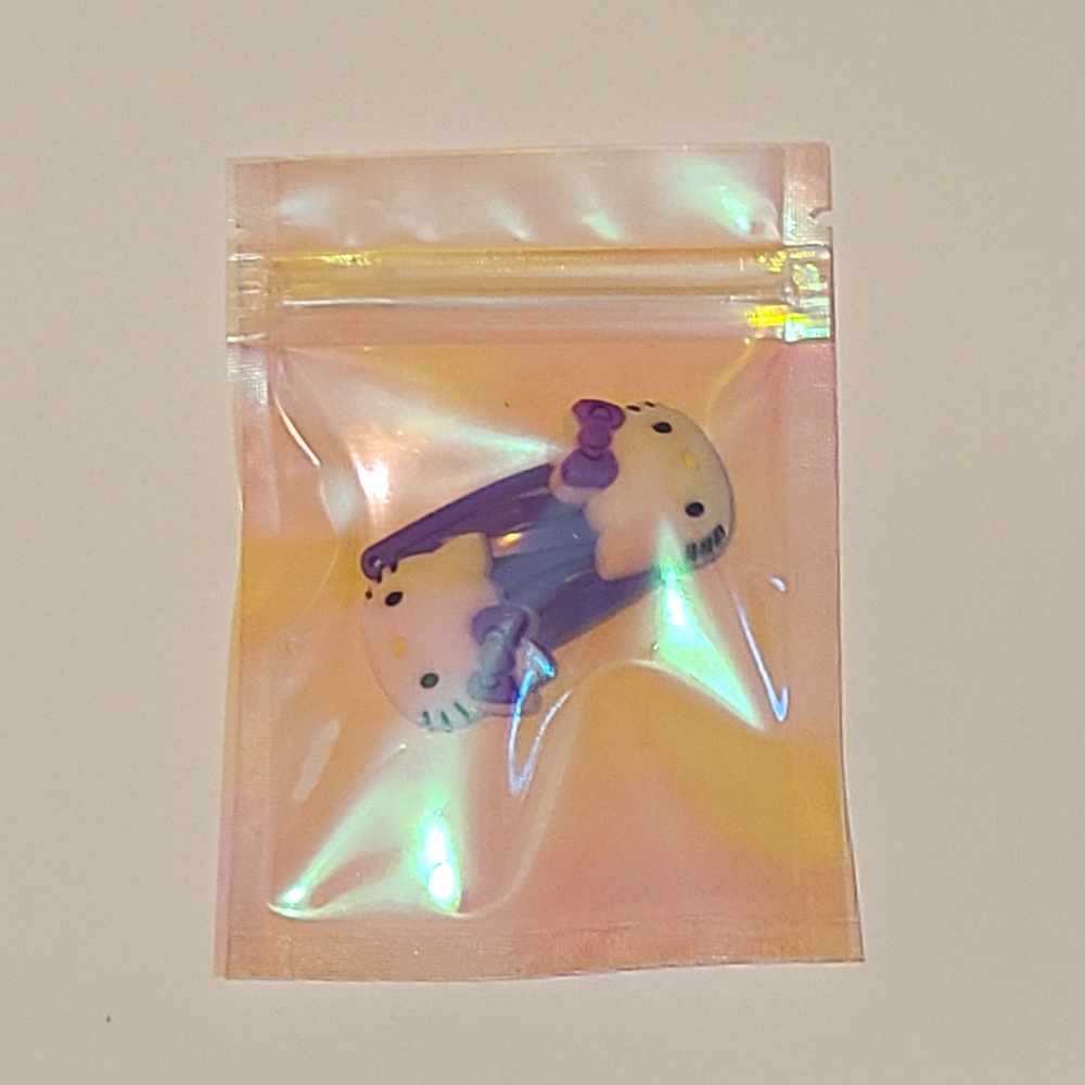 Purple Hello kitty hair clips